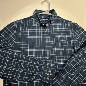 Mizzen+Main Blue Checkered Men's Shirt